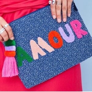 Stella & Dot Pouch Clutch Purse Bag Amour